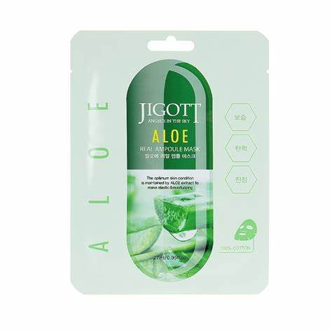 Jigott - Aloe Real lakštinė veido kaukė
